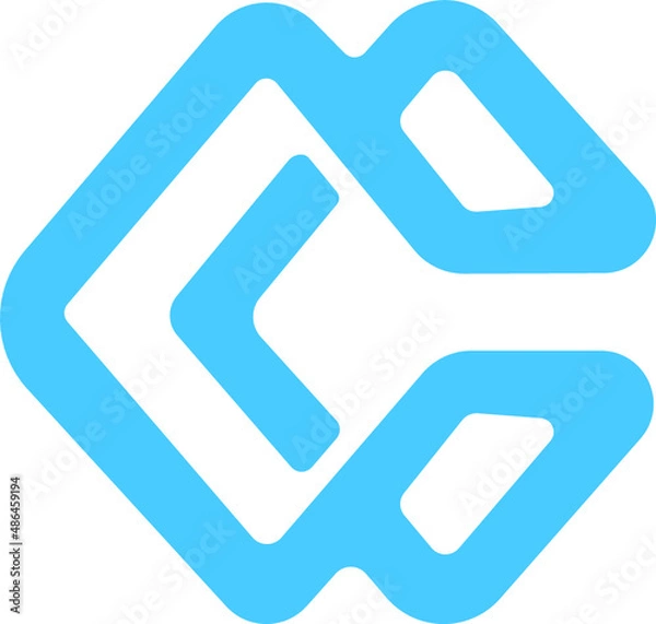 Obraz CC letter logo design