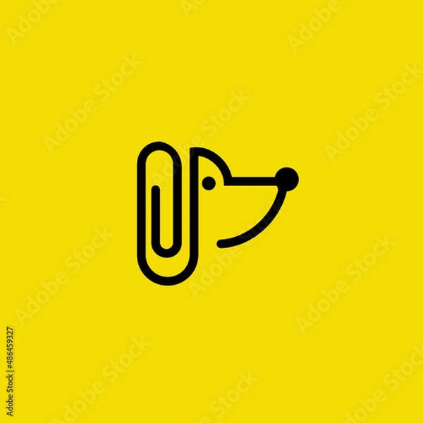 Obraz Animal  dog logo design