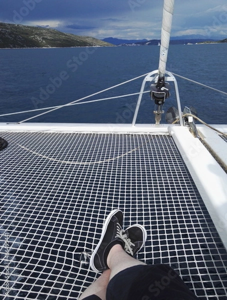 Obraz Entspannen am Katamaran