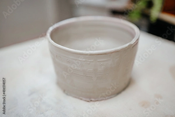 Obraz Clay plate close-up