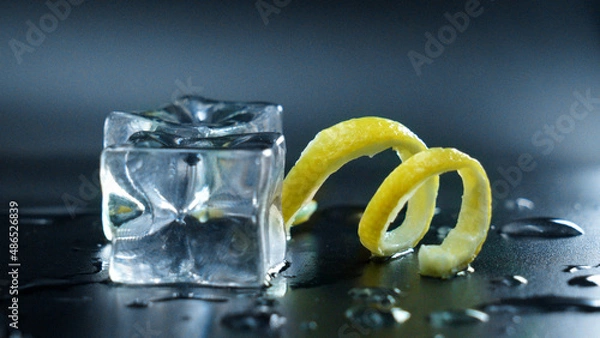 Obraz Eiswürfel Zitronenzeste