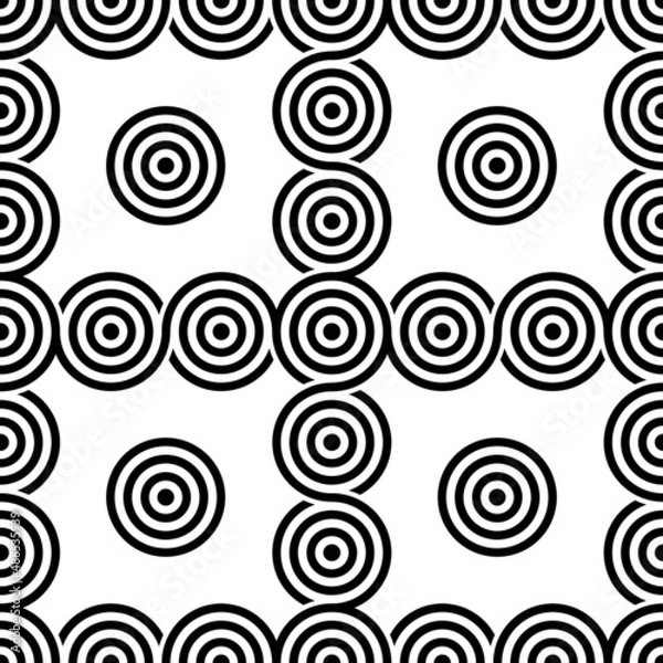 Fototapeta seamless pattern with circles, vector illustration 