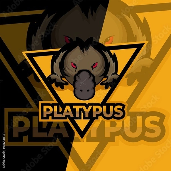Obraz Platypus mascot esport logo design illustration
