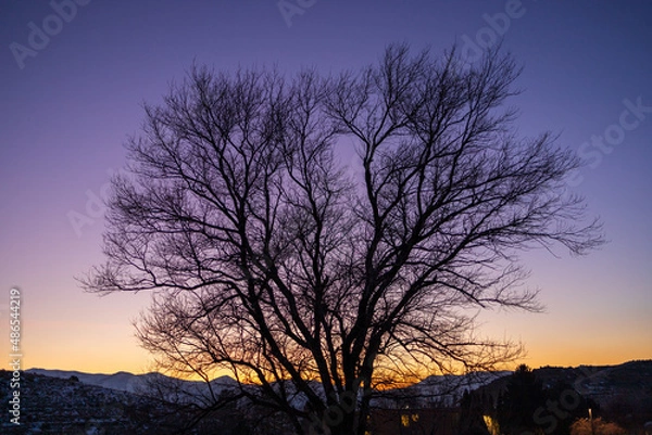 Obraz sunset in the mountains