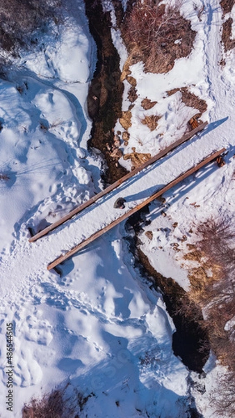 Obraz track in winter