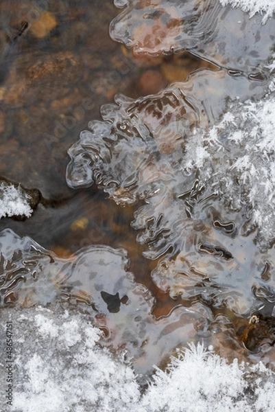 Obraz stream in winter