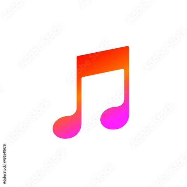 Fototapeta Vector illustration of note sign