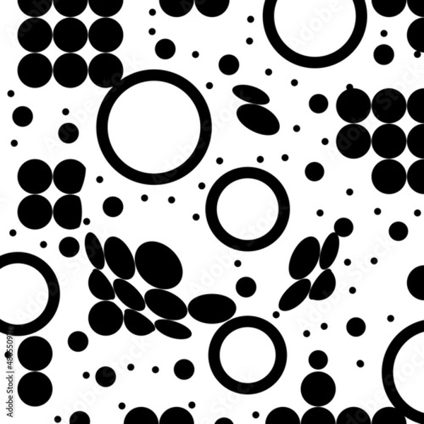 Fototapeta Abstract black and white background with geometric shapes.