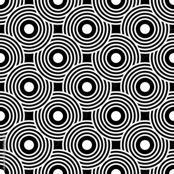 Fototapeta Seamless geometric pattern. Decorative texture. Vector illustration.