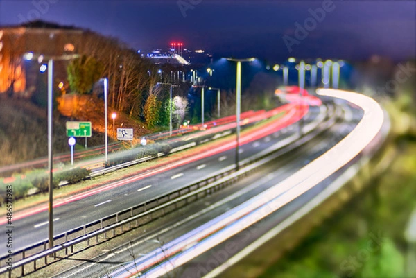 Fototapeta traffic on highway