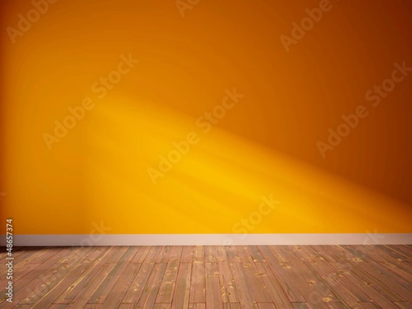 Fototapeta orange empty interior
