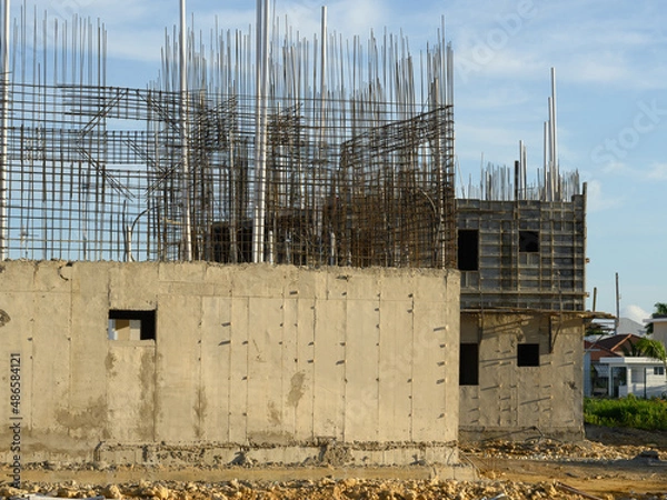 Obraz Home construction using removable aluminum formwork technology