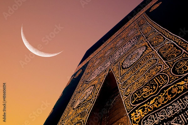 Obraz Kaaba, Ramadan crescent is rising