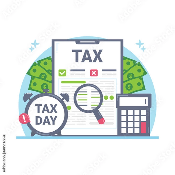 Obraz Tax Concept Illustration