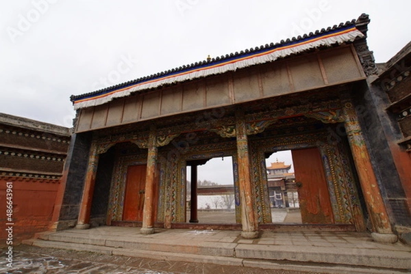 Obraz チベット・アムド地方 夏河 ラプラン寺