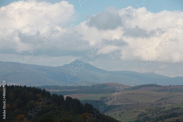 Obraz clouds over the mountain