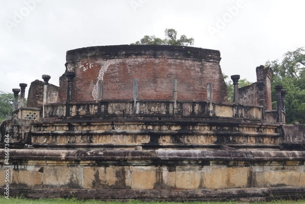 Obraz スリランカ・ポロンナルワのワタダーゲ