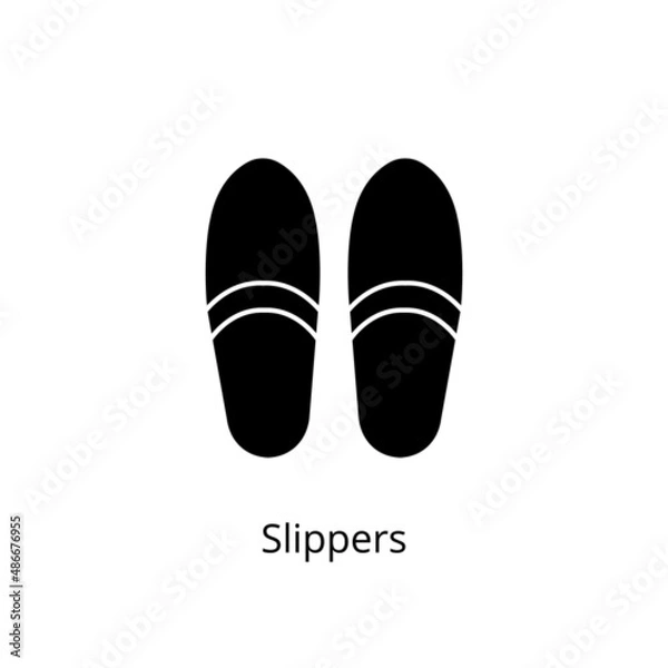Obraz Slippers icon in vector. Logotype