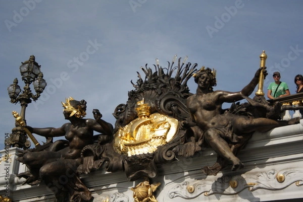 Obraz D elements of the architecture of the bridge