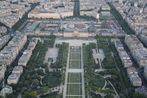 Obraz city from eiffel tower