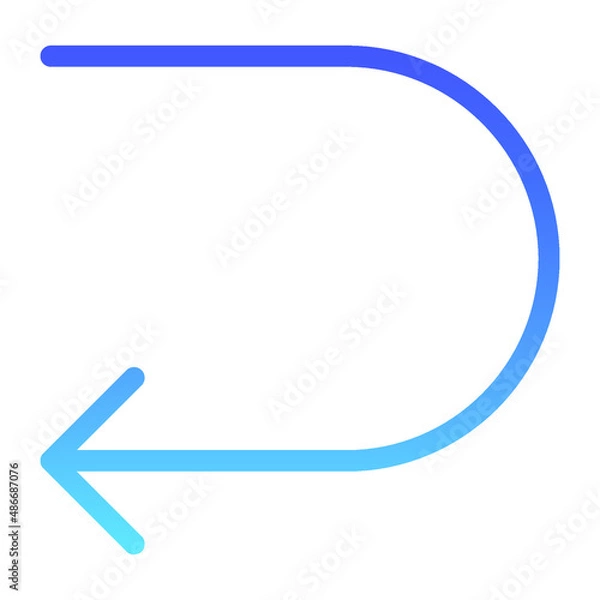 Fototapeta Arrow 46 Line Gradient