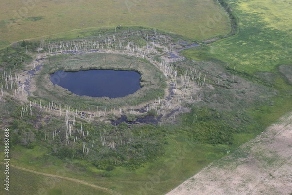 Obraz Photo View from Lake Airplane