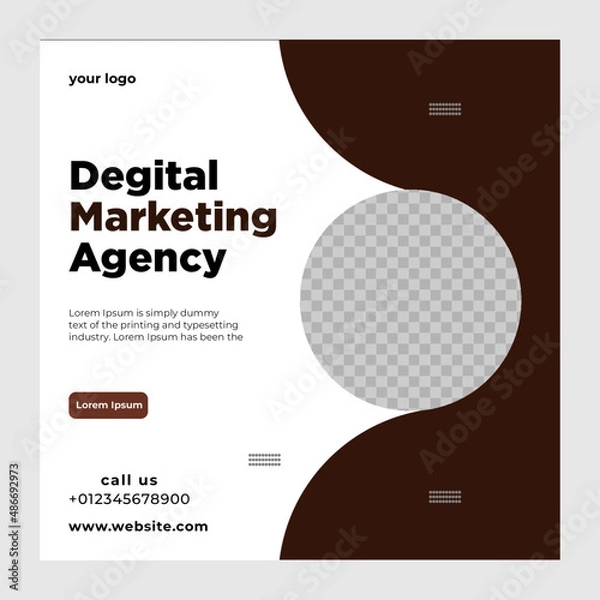 Obraz social media post design template