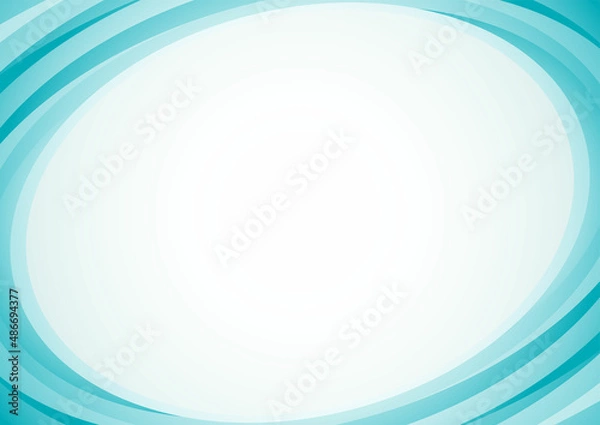 Fototapeta 使いやすい爽やかウェーブフレーム