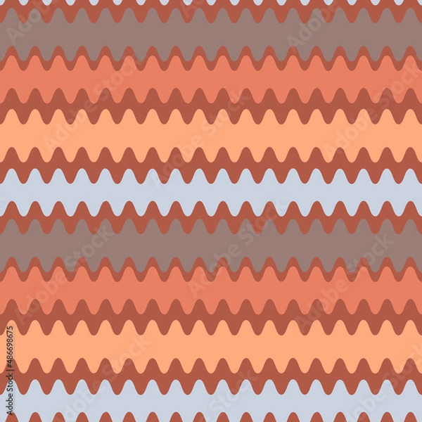 Obraz Seamless pattern on a square background - color waves. Geometry, abstraction. Design element of books, notebooks, postcards, interior items. Wallpapers, textiles, packaging, background for website