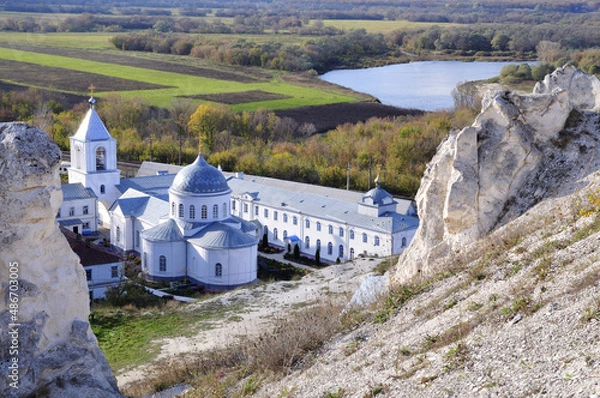 Obraz Divnogorye - chalk divas and a Christian cave monastery