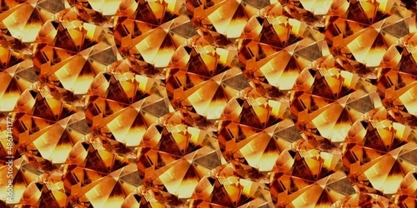 Obraz golden crystal seamless background