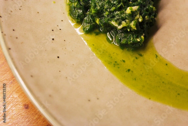 Obraz close up on spinach 