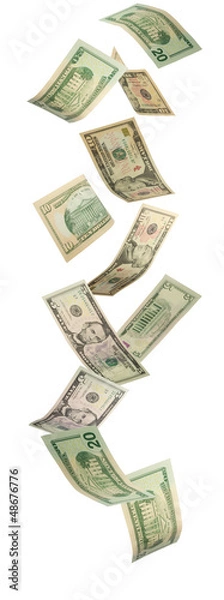 Obraz Falling Dollars