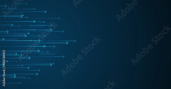 Fototapeta Abstract arrow direction. Technology background