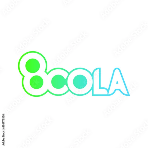 Obraz typography 8 cola vector
