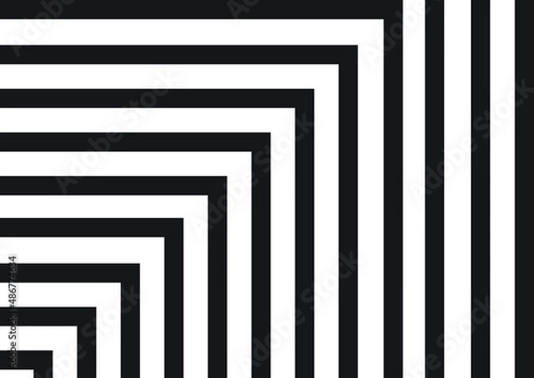 Obraz Abstract Black ad White Stripe