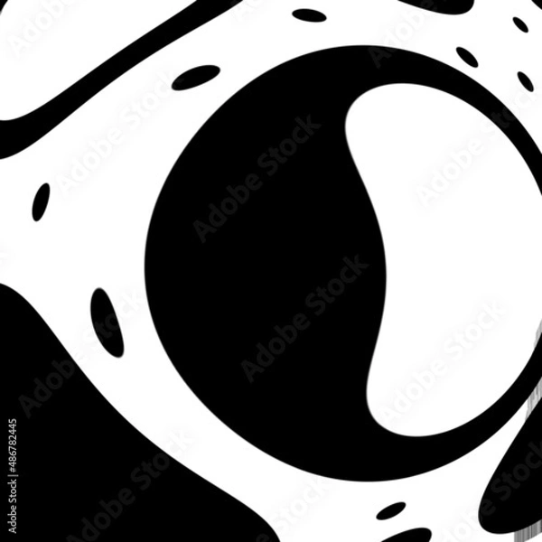 Fototapeta Abstract black and white background with geometric shapes.
