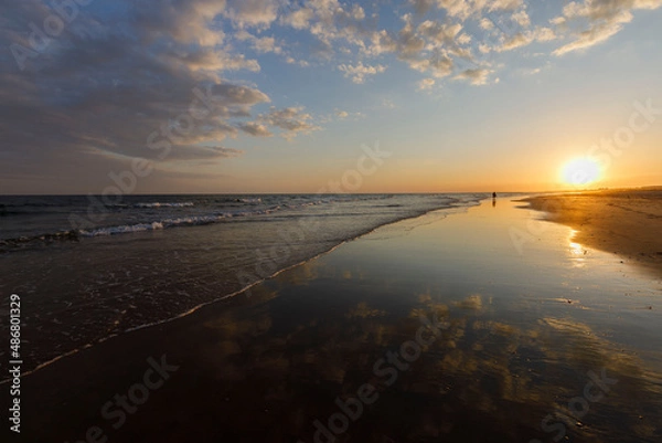 Obraz sunset over the beach