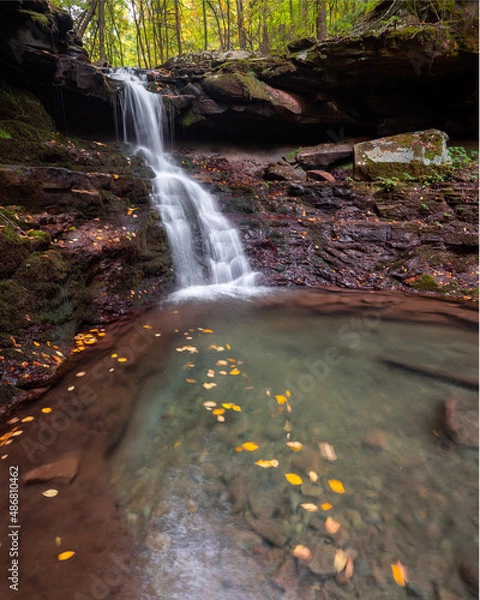 Obraz waterfall in autumn