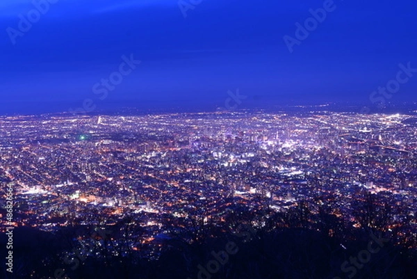 Obraz 札幌の夜景