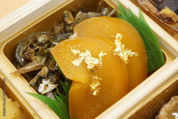 Obraz おせち料理 カラスミと煮干し