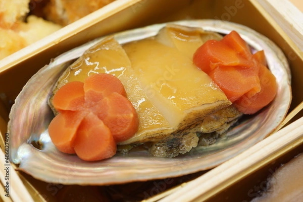 Fototapeta おせち料理 鮑