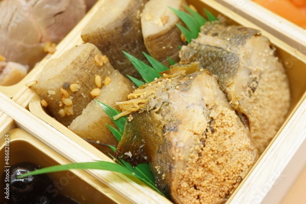 Fototapeta おせち料理 ニシンと数の子