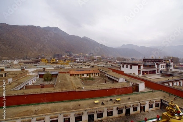 Obraz チベット・アムド地方 夏河 ラプラン寺