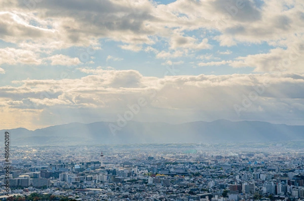Obraz 京都市の都市風景