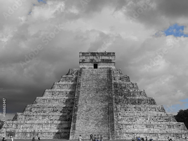 Obraz chichen itza pyramid, Mexico