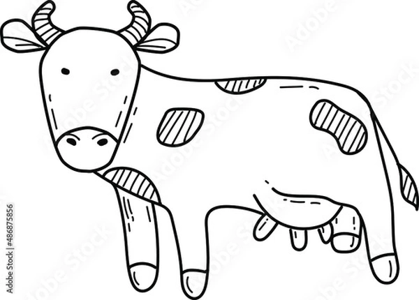 Obraz cow cartoon