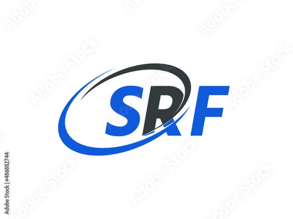 Obraz SRF letter creative modern elegant swoosh logo design