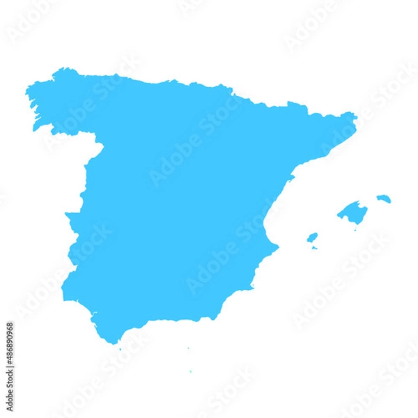 Fototapeta map of spain
