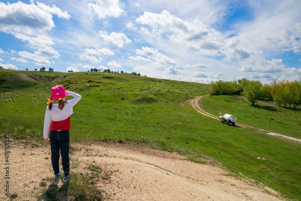 Obraz person riding a bicycle